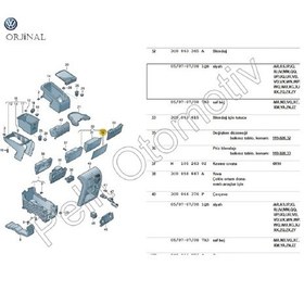 Resim Passat B6 B7 Cc Arka Havalandirma Çakmaklik Alti Kapak 515393696 