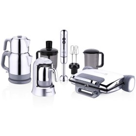 Resim KORKMAZ Inox 14 Parça Elektrikli Çeyiz Seti 