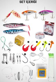 Resim Spin At-Çek Deniz ve Göl Profesyonel Olta Seti Takımı - M - 1.50MT / 10-30GR - 42 Parça Elite 