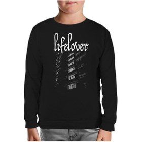 Resim Lifelover Siyah Çocuk Sweatshirt Siyah 