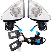 Resim W223 2021+ Işıklı Burmester Köşe Hoparlör Kapağı Seti 64 Renk 