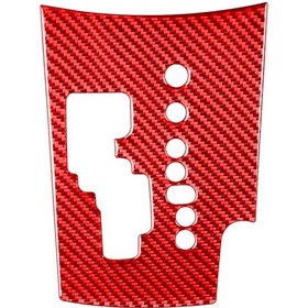 Resim Toyota Rav4 2006-2013 İçin Araba Karbon Fiber Dişli Paneli Dekoratif Etiket, Sağ Sürücü Kırmızı 1 Adet 