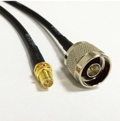 Resim Wireless Wifi Anten Kablosu 1 Metre N Erkek-RP SMA Dişi 