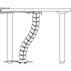 Resim Ne-Ad Masa Altı Kablo Toplayıcı Dinazor Omurga Kablo Kanalı Siyah 