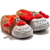 Resim Twigy Happy Unisex Hayvanlı Panduf Kahverengi 36/43 AA0632 