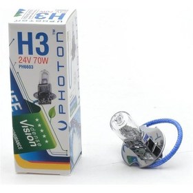 Resim 24 Volt Photon H3 70 Watt Halogen Ampul Takımı - 2 Adet 