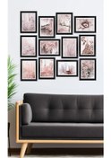 Resim Artavessa 12 Parça Çerçeve Görünümlü Mdf Tablo Seti - 12ARTAVESSA17 