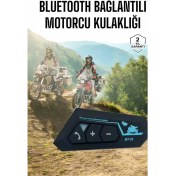 Resim Kaktüs Jack Interkom Intercom Kask Kulaklık BT22 Bluetooth Motosiklet Kulaklık 5.0 Bluetooth 