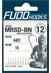 Resim Fudo 4401 Maru Sode W/ Rıng Black Nıkel Olta İğnesi No:5 - Standart 