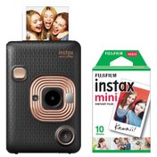 Resim Instax Mini LiPlay Hybrid Fotoğraf Makinesi ve 10lu Film Siyah 