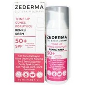 Resim Zederma Tone Up Spf 50 Güneş Koruyucu Renkli Krem 50 ml 