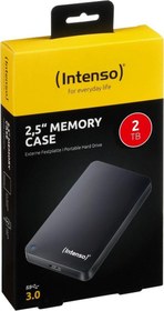 Resim İntenso 2Tb 2.5" Usb 3.0 Taşınabilir Disk Siyah (6023580) + Deri Taşıma Kılıfı 