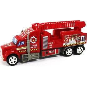 Resim Nizam Oyuncak İtfaiye Aracı Tır Seti Sürtmeli Araba 