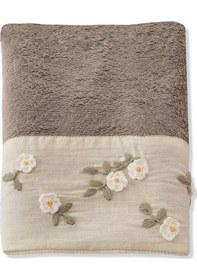 Resim Nova Bambu Nakışlı El Havlusu Bej 