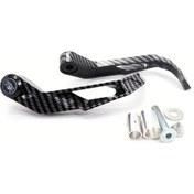Resim Cloudstore Siyah Evrensel Fit Karbon Fiber Desenli Dayanıklı Pp Motosiklet El Koruyucuları 