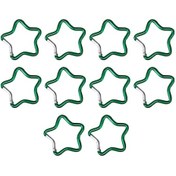 Resim Homyl 10 Adet Beş Sivri Yıldız Şekilli Karabina Su Yeşil 