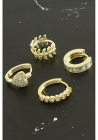 Resim Flzdgnkr Tragus Zirkon Taşlı Halka Piercing 1 Adet-sarı Çok Renkli 