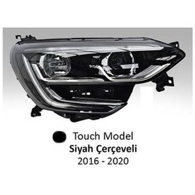 Resim AYFAR Far Sağ Renault Megane 4 2017+ Manuel Ayar Touch Model Siyah Çerçeveli 202330 