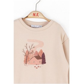 Resim Nk Kids Kız Çocuk Sweatshirt 37633 Krem 