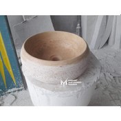 Resim Traverten Dışı Taramalı Bombeli Lavabo 