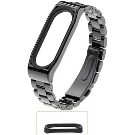 Resim Mijobs Xiaomi Mi Band 4-3 Aklıllı Saat 3 Bakla Çelik Kayış Kordon- 5775 