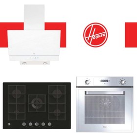 Resim Hoover Silvara Ankastre Set ( HOT3051WI/E + HVG74K3B 75 cm + HDG6C2GWTK ) 
