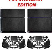 Resim KT Decor Siyah Metal Yüzey Playstation 4 Full Sticker Kaplama Seti 