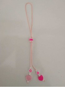 Resim nasclaycollection Telefon Askısı Kalp Pembe Renk Mini 