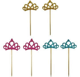 Resim Basto 6 Adet Kek Topper Kek Bayrakları Düğün Doğum Günü Partisi Bar (Yurt Dışından) 