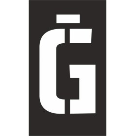 Resim İsg Tabelam 9x15cm/kompozit/U Harfi Boyama Şablonu 