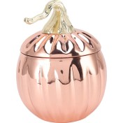 Resim Gül Altın Ve Kapaklı Balkabağı Şeklinde Paslanmaz Çelik Şarap Kadehi, Ev Barı İçin Kupa 