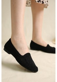 Resim Sedef 259 Kadın Makrome Örgü Babet Sıyah Siyah 