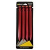 Resim Alpinist Alüminyum 6061 Çadır Kazığı 18 CM Kırmızı 4'lü 