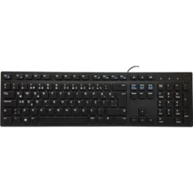 Resim Dell KB216-BK-TUR, Siyah, USB Kablolu, Türkçe Q, Multimedya Klavye 