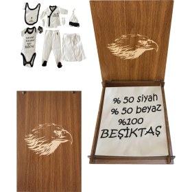 Resim Beşiktaş Bebek Hastane Çıkış Seti-Hediyelik(Ahşap Kutulu) 