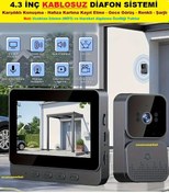 Resim Görüntülü Kablosuz 4.3 İnç Diafon Zil Sistemi 