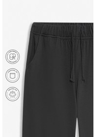 Resim Elemge %100 Pamuk Süprem Erkek Pijama Altı Antrasit Cepli Rahat Kalıp Relax Fit Lastikli Ipli Terletmez 