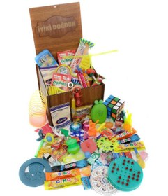 Resim Nostaljik Lezzetler Nostaljik Bakkal Ahşap Gıda Ve Oyuncak Kutusu ( Iyiki Doğdun ) 