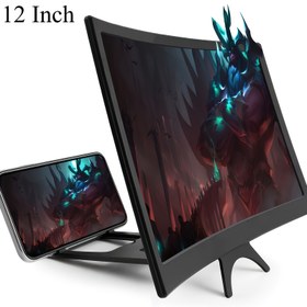 Resim 30.48 cm 3D Ekran Uzatıcısı Filmler, Videolar ve Oyunlar için - Katlanabilir Telefon Standı, Geliştirilmiş Ekran, Ayarlanabilir Kelepçe Montajı, Siyah Plastik Tasarım, Akıllı Telefonlar ve Tabletler için Mükemmel, Film İzleme Aksesuarı, Modern Aksesuar, Dayanıklı İnşaat 