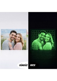 Resim Bk Gift Kişiye Özel Fotoğraflı 99 Parça A4 Fosforlu Puzzle -1, Gece Parlayan Puzzle, Sevgiliye Ve Ev Hediyesi Kobitmeyencom36674 Bk Gift 