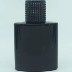 Resim Parfüm Şişesi 50 ml (5 Adet ) Özel Siyah Elips Kolay Kapama Boş Şişe 