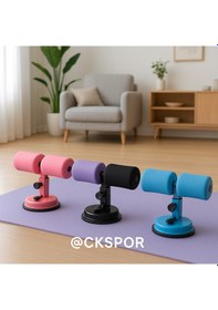 Resim Vantuzlu Mekik Çekme Spor Aleti Karın Egzersizi Evde Spor Egzersiz Cks-1 