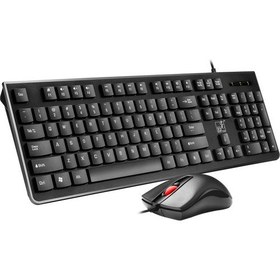 Resim Chasing Leopard Zgb S500 Yuvarlak Keycap Kablolu Klavye + Fare Seti Siyah (Yurt Dışından) 