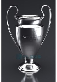 Resim Uefa Şampiyonlar Ligi Kupası Boy Metalik Kaplama 40 Cm Hediyelik Maket 