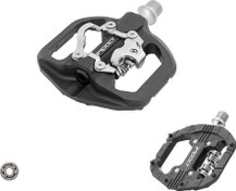 Resim SHIZO Kilitli Alüminyum Bisiklet Pedalı Siyah Tek Rulmanlı PDL-230 