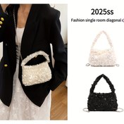 Resim 2025 Yeni Payetli Tek Omuz Çapraz Çanta - Çıkarılabilir Askılı, Hayvan Temalı Tasarım, Avrupa-Amerikan Tarzı, Beyaz Polyester Klasör Günlük Kullanım & Özel Günler İçin, Kadınlar için Elde Yıkanabilir Hediye, Çok Yönlü Moda Aksesuarı, Dayanıklı Parlak Yüzey 