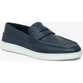 Resim Greyder Erkek Lacivert Hakiki Deri Loafer Ayakkabı 6Y1UA64757 
