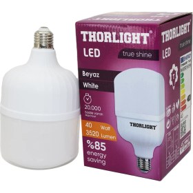 Resim Thorlıght 40W E27 Torch T-Shape Beyaz LED Ampul T-40B 