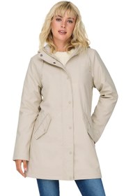 Resim ONLSALLY RAINCOAT OTW NOO Bej Kadın Mont 