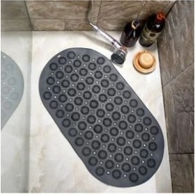 Resim Vantuzlu Banyo Kaydırmaz Paspas- Tırtıklı Ayakk Duş Matı Silikon Masaj Pedi (Te) 